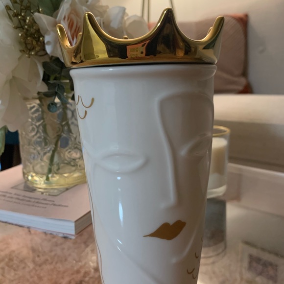 Starbucks Gold Crown Ceramic Travel Mug Tumbler - Picture 5 of 5
